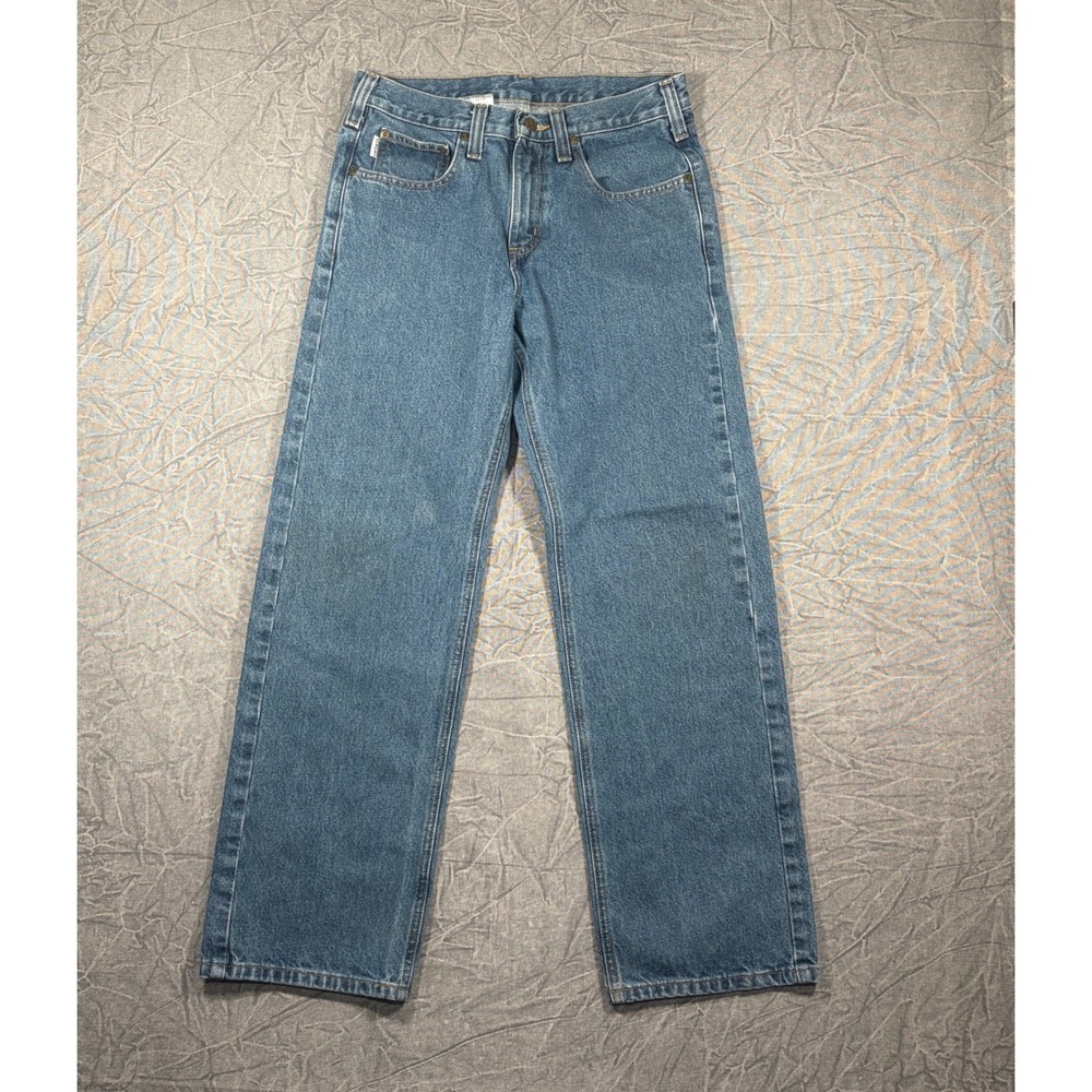 Carhartt B480 DPS Traditional Fit Straight Leg Jeans Mens 30x30 Med Wash Denim